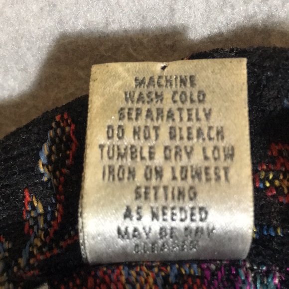 CHICO’S Boho Bohemian Minimalist Lagan Look Tapestry Jacket Rich Winter Coloring - Picture 16 of 16